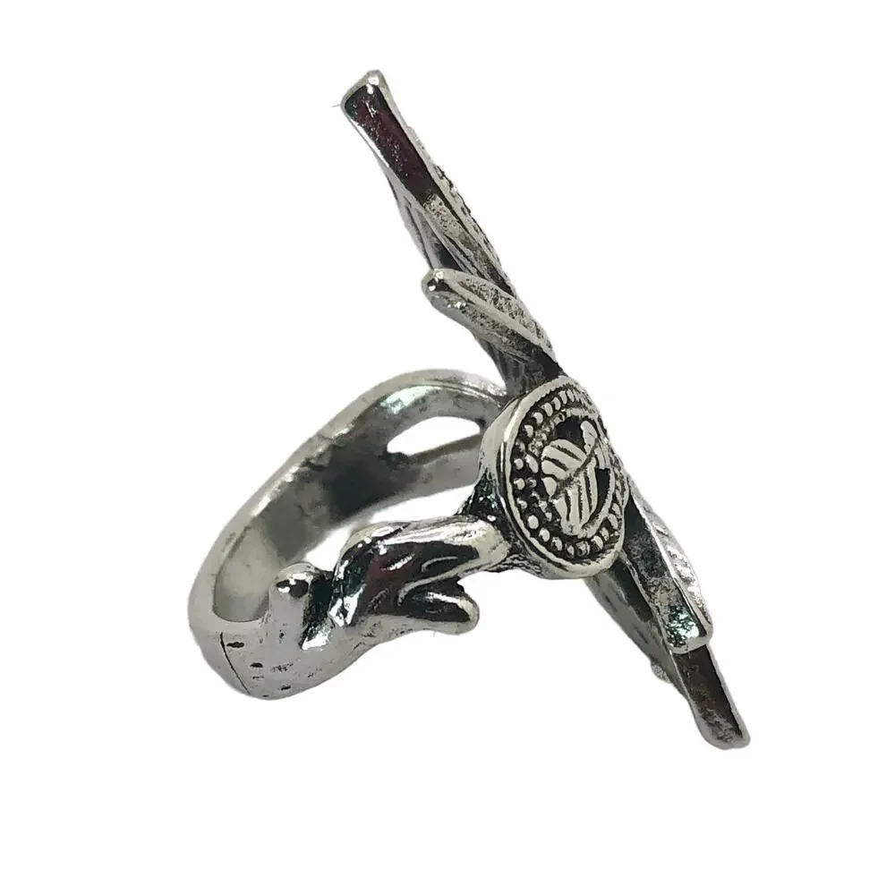 Silver Boho Ring - Size 6
